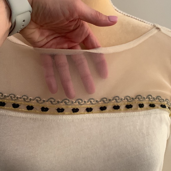 Free People Embroidered Mesh Top - Picture 5 of 14